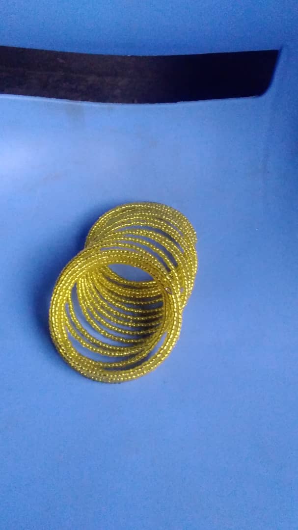 Naira-Yellow-Beaded bracelets