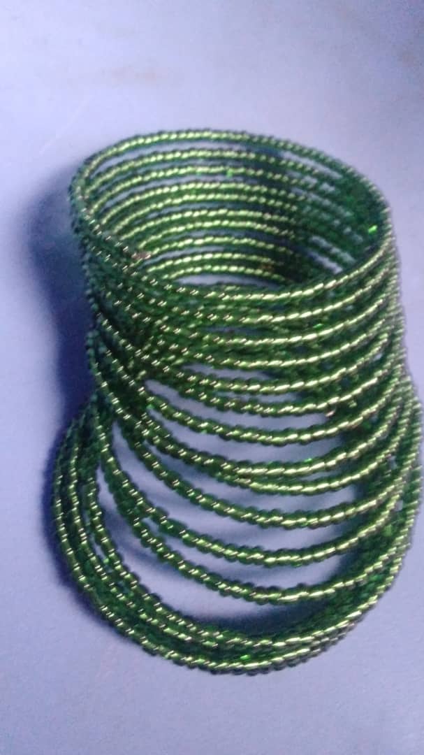 Naira-Green-Beaded bracelets