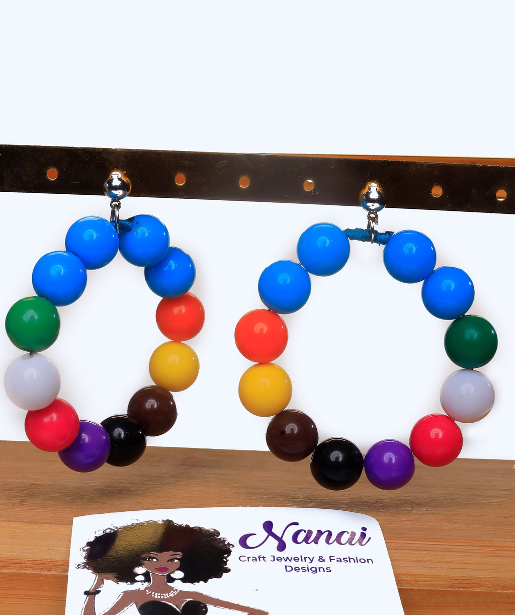 Nanai Dion Craft Jewelry beads and pals earrings, bracelets, necklaces, waist beads and anklets.