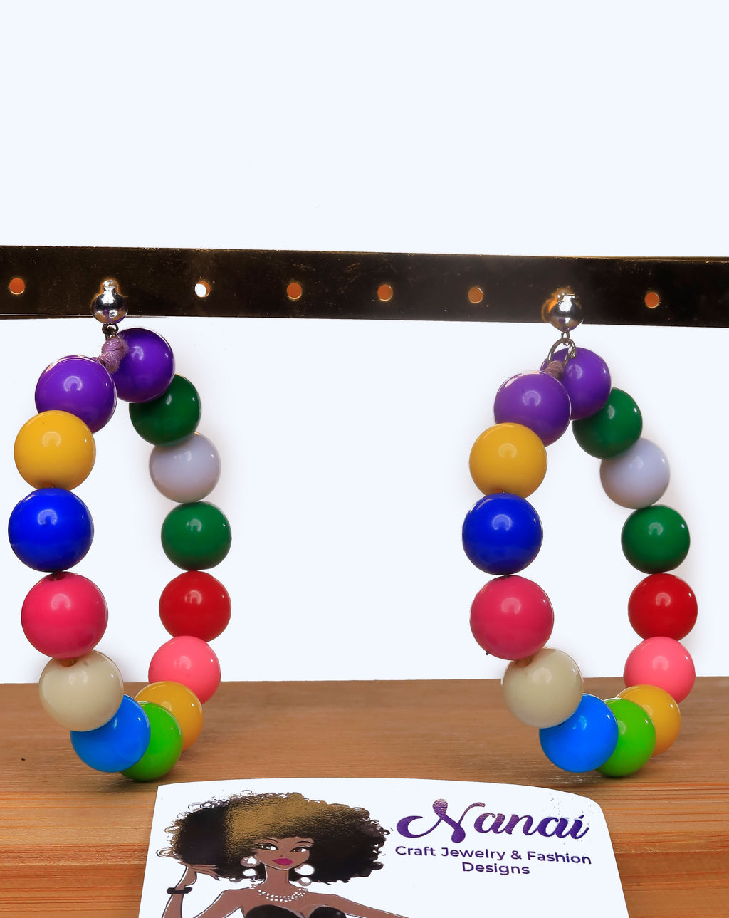 Nanai Dion Craft Jewelry beads and pals earrings, bracelets, necklaces, waist beads and anklets.
