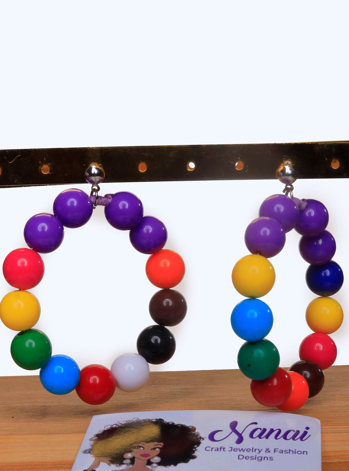 Nanai Dion Craft Jewelry beads and pals earrings, bracelets, necklaces, waist beads and anklets.