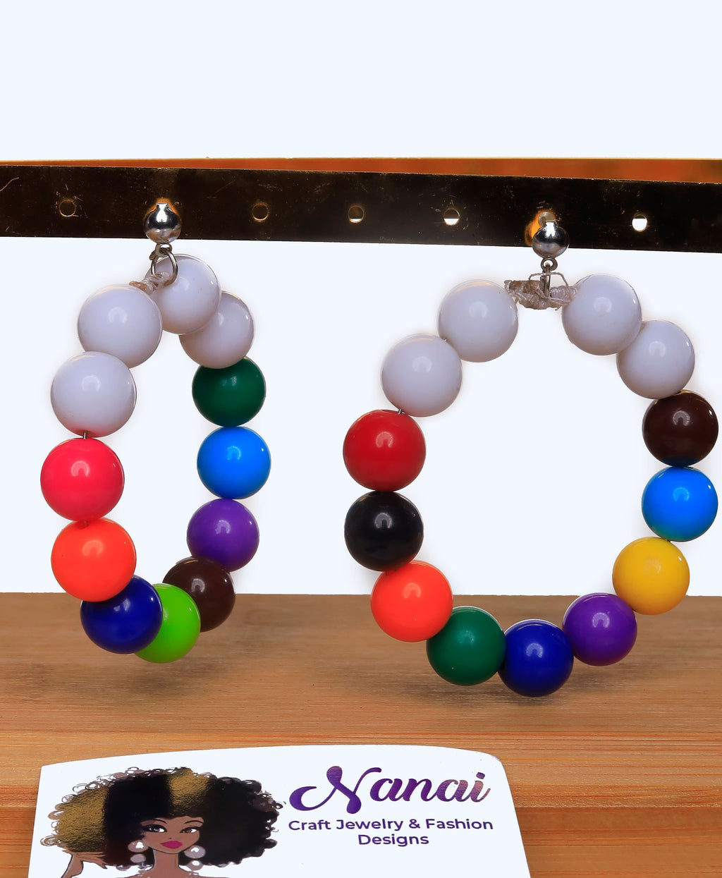 Nanai Dion Craft Jewelry beads and pals earrings, bracelets, necklaces, waist beads and anklets.