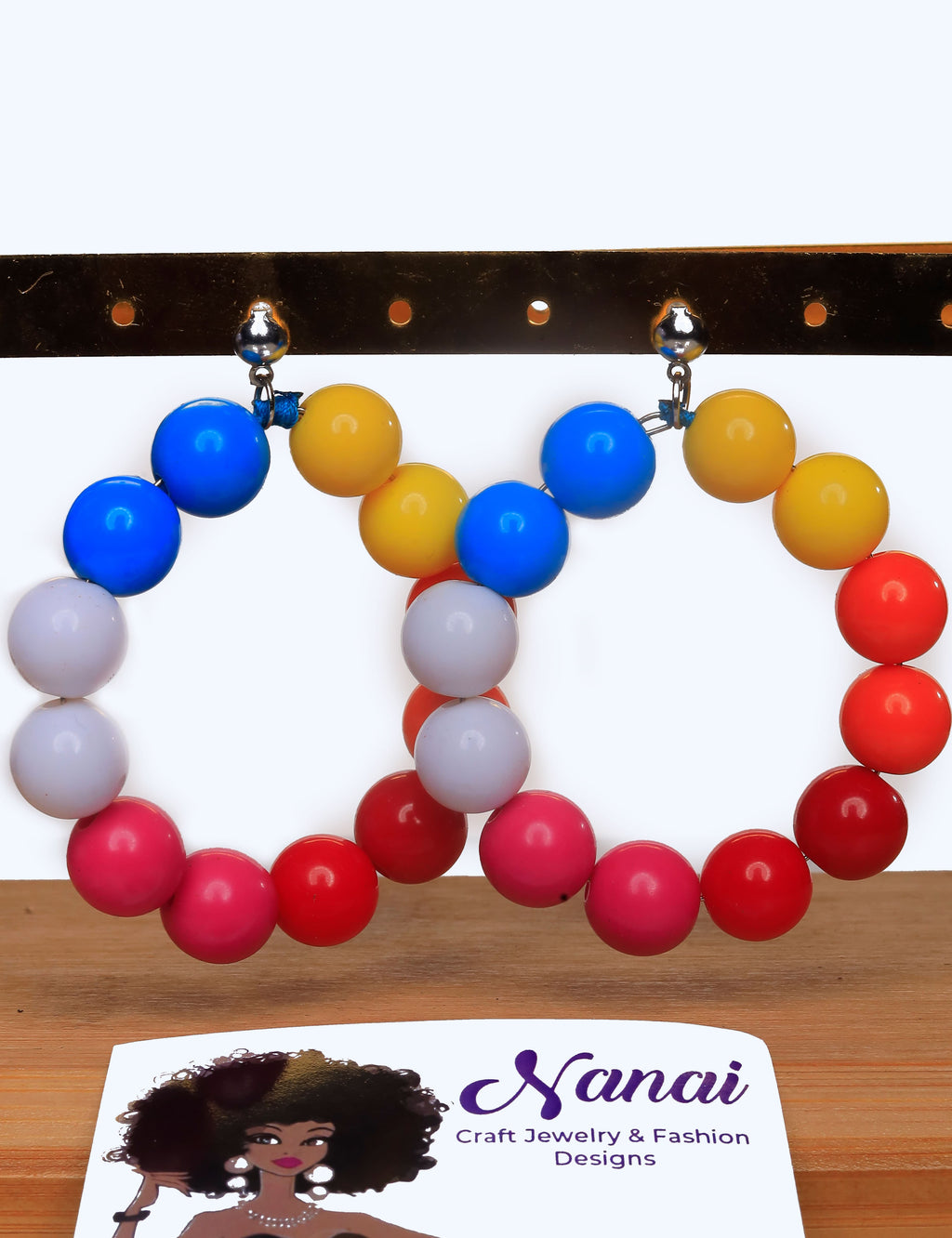 Nanai Dion Craft Jewelry beads and pals earrings, bracelets, necklaces, waist beads and anklets.