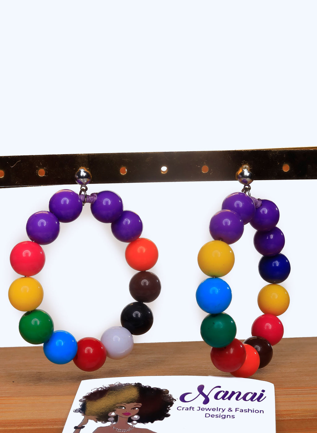 Nanai Dion Craft Jewelry beads and pals earrings, bracelets, necklaces, waist beads and anklets.