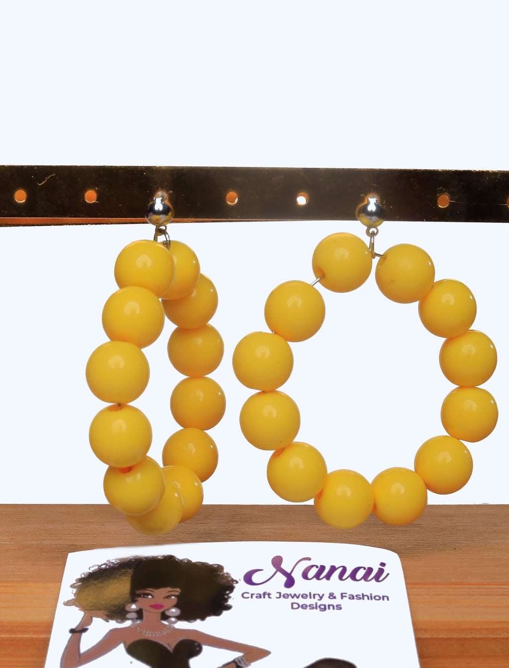 Nanai Dion Craft Jewelry beads and pals earrings, bracelets, necklaces, waist beads and anklets.