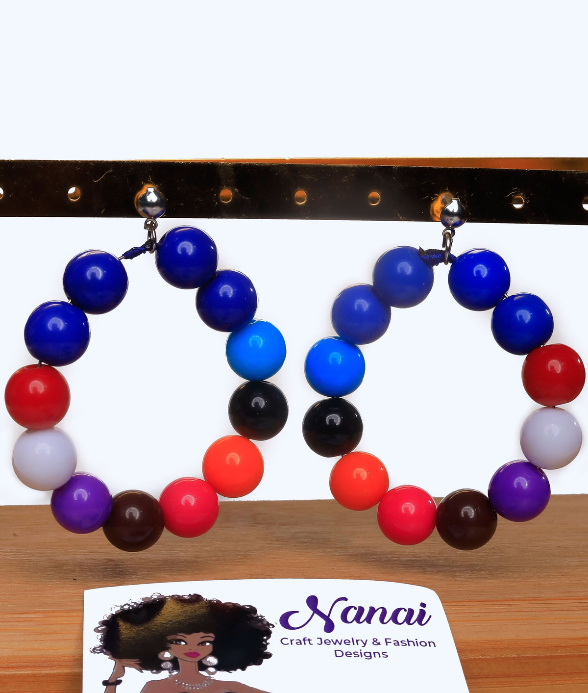 Nanai Dion Craft Jewelry beads and pals earrings, bracelets, necklaces, waist beads and anklets.