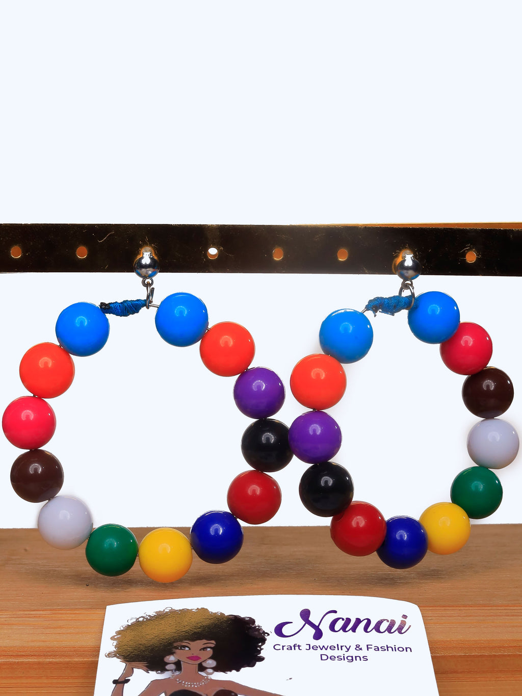 Nanai Dion Craft Jewelry beads and pals earrings, bracelets, necklaces, waist beads and anklets.