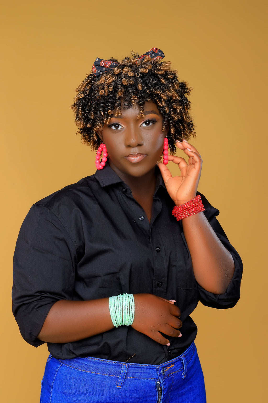 Nanai Dion Craft Jewelry beads and pals earrings, bracelets, necklaces, waist beads and anklets.