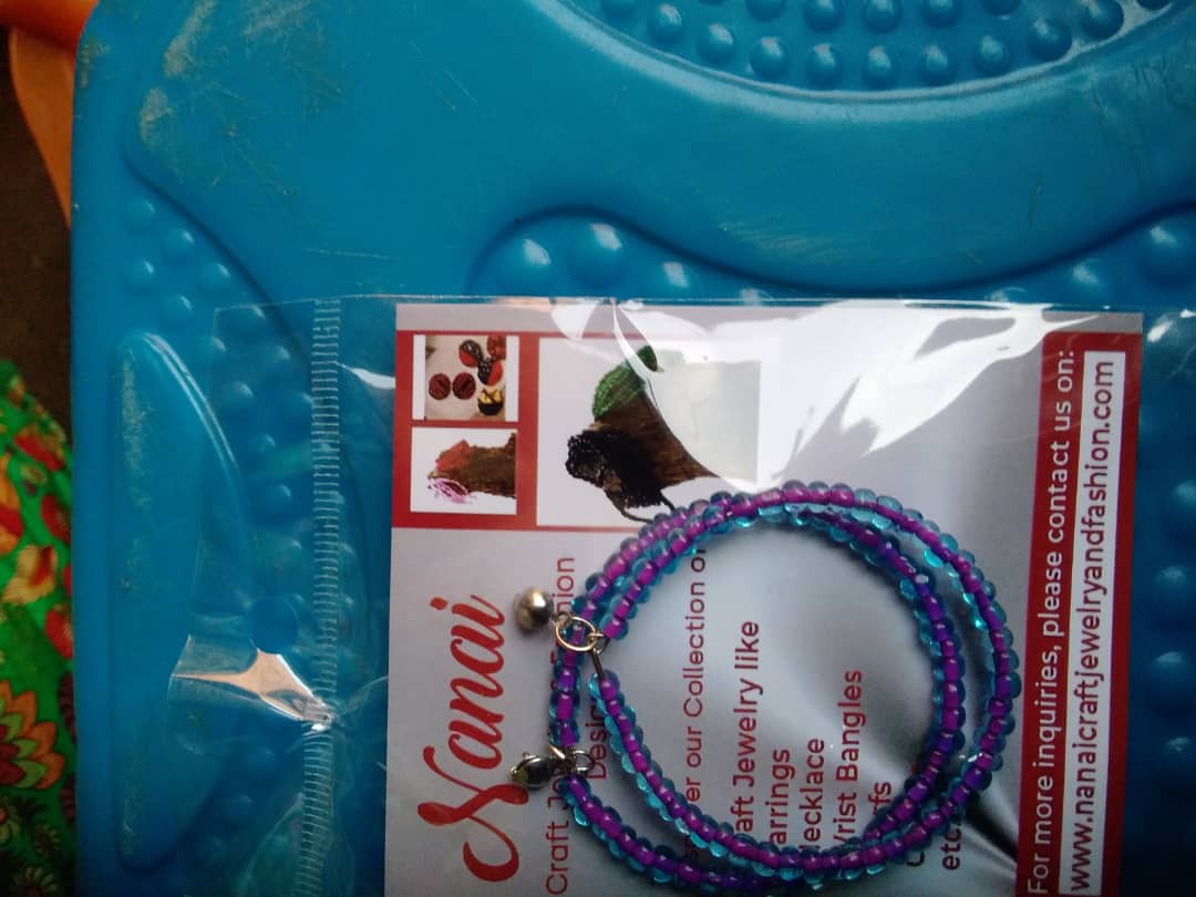 Dusty Blue-Purple loop earrings
