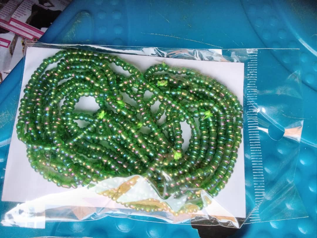 Green-beaded bracelets