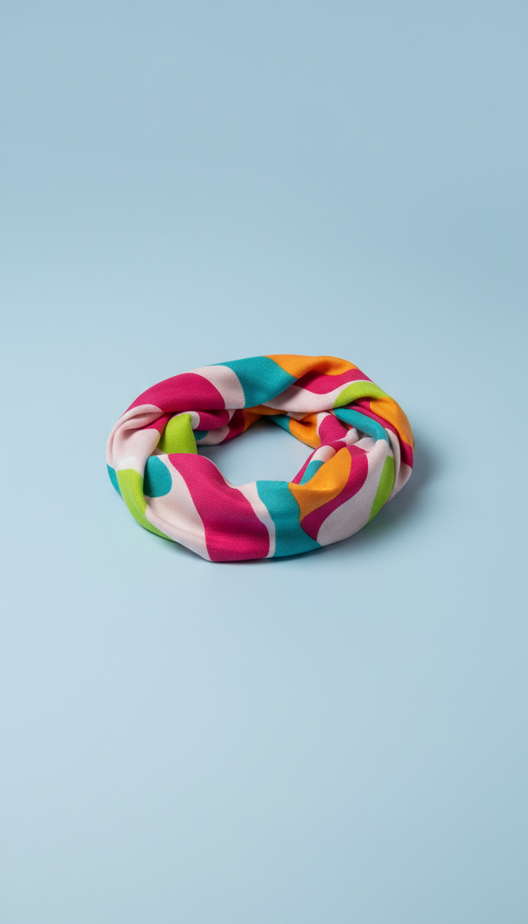 Zest Orange patterned scarf